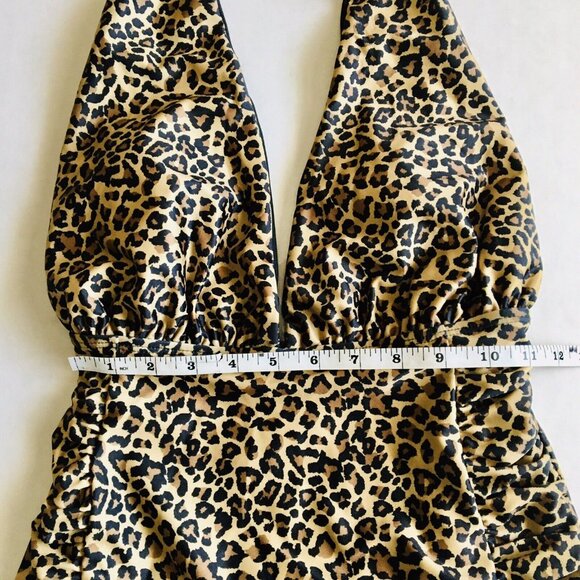 Nicole Miller One Piece Animal Print Swimsuit Size Small Wear It 6 Ways - Picture 10 of 10